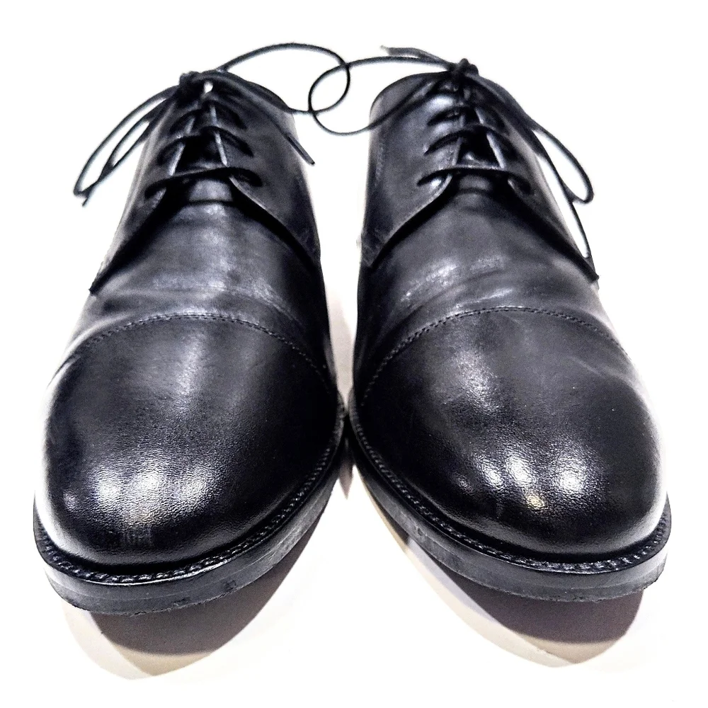 Cole Haan Lenox Hill Cap Toe Oxford Dress Shoes Mens 13M Black Leather C11630